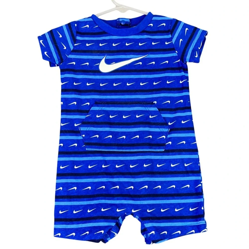 Nike Romper Infants 6M Sporty Athleisure‎ Streetwear Summer Snap Suit